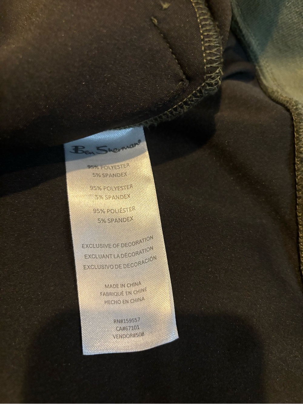 Men's Ben Sherman Olive Green Zip-Front Bomber Sweater jacket full zip pockets - Picture 12 of 12